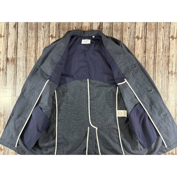 OUR LEGACY 1980-81 100% Linen Car coat size 48 US M color blue - Picture 5 of 9